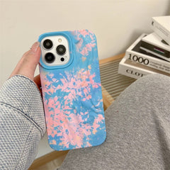 Blue Shaded Aesthetic Textured iPhone Soft Silicone Case