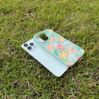 Protective Apple iPhone Back Cover - Floral Flowers Cute Aesthetic Textured iPhone Soft Silicone Case - Style 4
