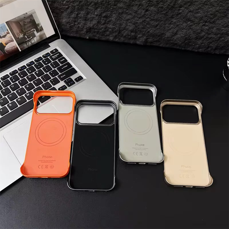 Premium Rimless Leather Magnetic Pre-Order Luxury Case Mobile Case by CoverMeUp - Style 8
