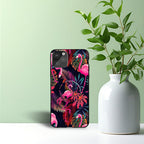 Night Flamingo Phone Holder Glossy Metal Bumper Case Mobile Case by CoverMeUp