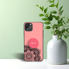 Blush Pink Mandala Phone Holder Glossy Metal Bumper Case Mobile Case by CoverMeUp