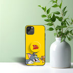 Tom & Jerry Yellow Phone Holder Glossy Metal Bumper Case Mobile Case by CoverMeUp