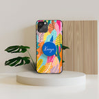 Colorful Leafora Phone Holder Glossy Metal Bumper Case Mobile Case by CoverMeUp