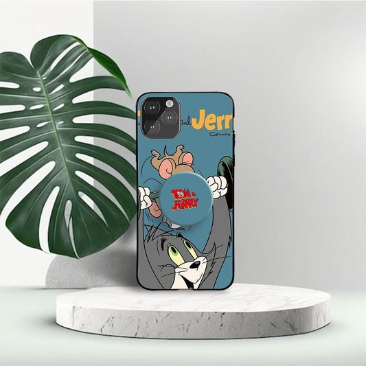 Tom Play With Jerry Phone Holder Glossy Metal Bumper Case Mobile Case by CoverMeUp
