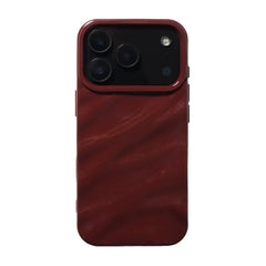 Maroon Glossy Textured Pre-Order Soft Silicone iPhone Case