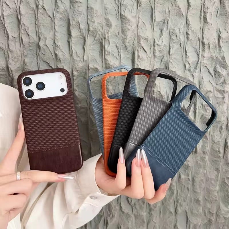 Protective Apple iPhone Back Cover - Premium Leather Anti-Slip iPhone Pre-Order Case