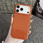 Protective Apple iPhone Back Cover - Premium Leather Anti-Slip iPhone Pre-Order Case - Style 7