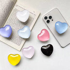 Cute Heart Glossy Gripper Phone Holder Bracket Mobile Case by CoverMeUp