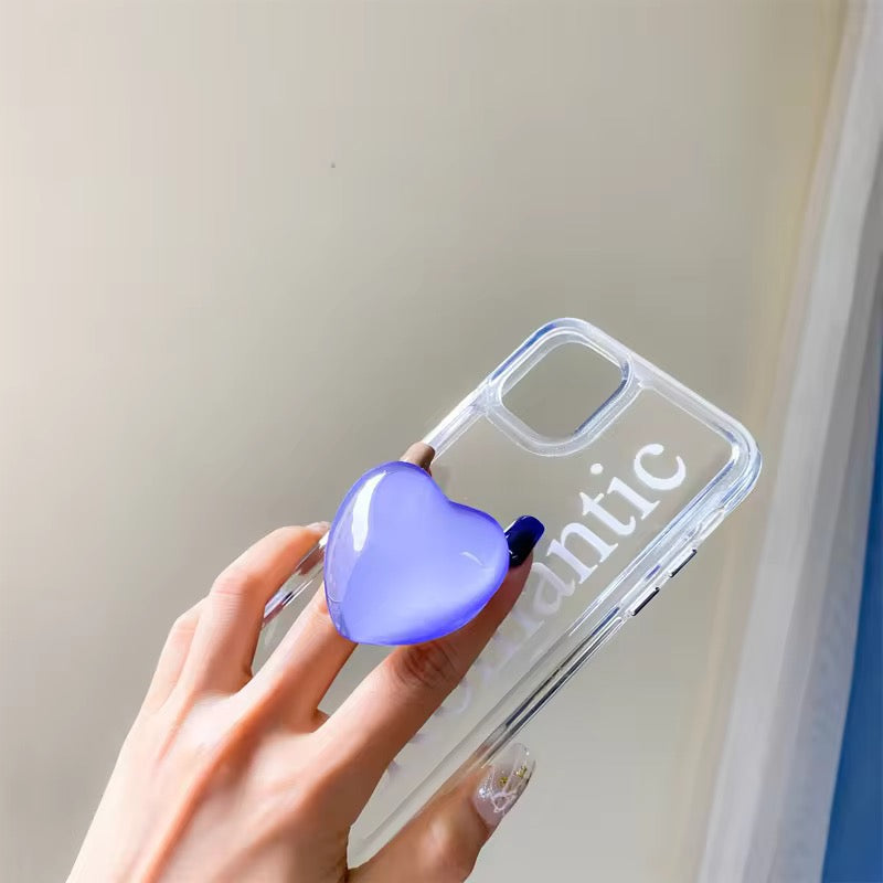 Cute Heart Glossy Gripper Phone Holder Bracket Mobile Case by CoverMeUp - Style 5