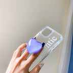 Cute Heart Glossy Gripper Phone Holder Bracket Mobile Case by CoverMeUp - Style 2