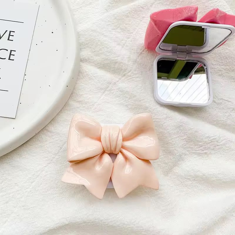 Trendy Bow Makeup Mirror Gripper Phone Holder Bracket