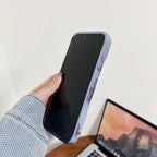 Protective Apple iPhone Back Cover - Black Gray Aesthetic Textured iPhone Soft Silicone Case - Style 5
