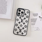 Protective Apple iPhone Back Cover - Luxury Branded Transparent Case for iPhone 14 Pro - Style 3