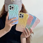 Protective Apple iPhone Back Cover - Dual Shaded Aesthetic Textured iPhone Soft Silicone Case - Style 4