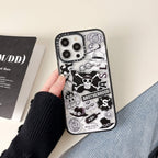Protective Apple iPhone Back Cover - Designer Transparent Case for iPhone 14 Pro - Style 2