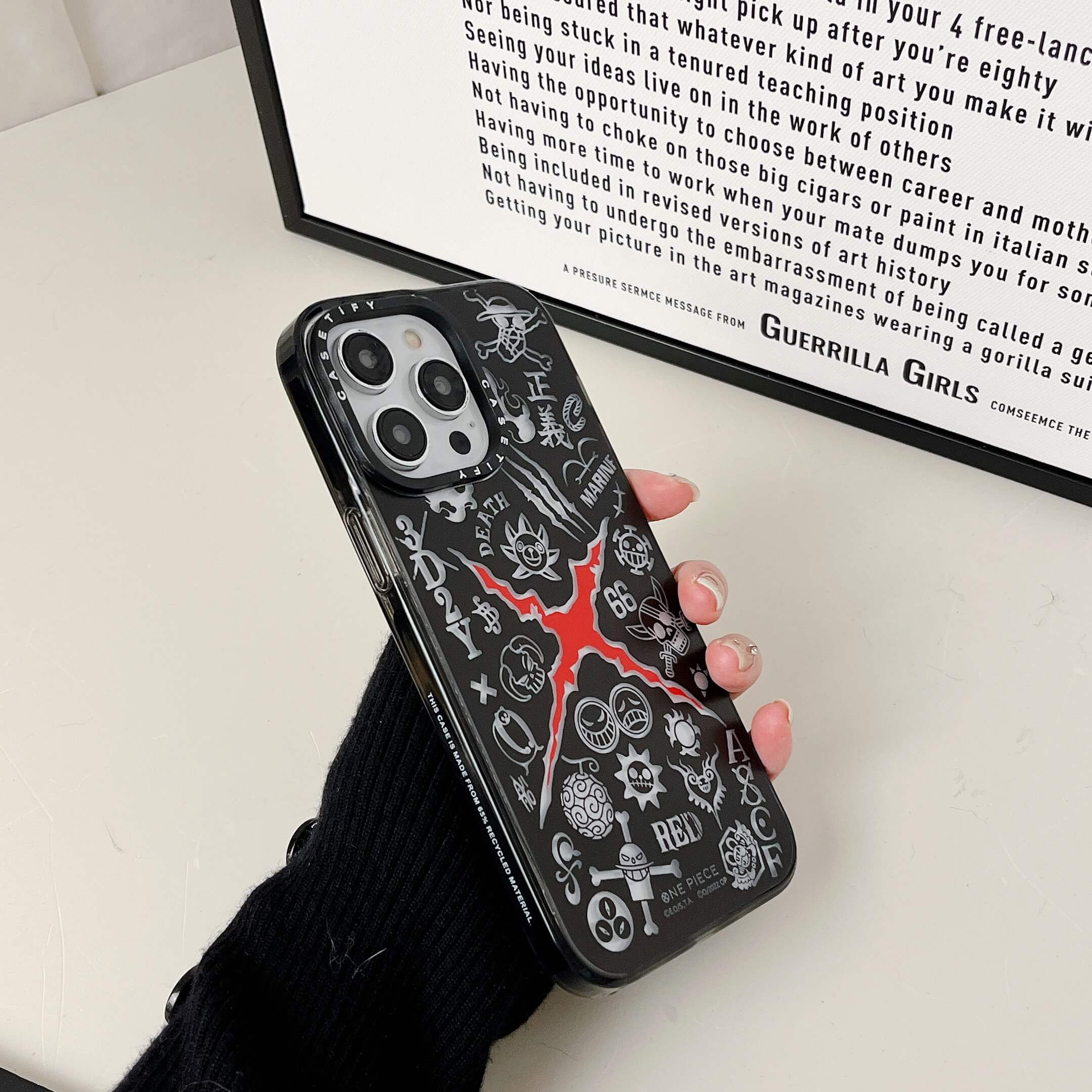 Death Red Designer Transparent Case for iPhone 14 Pro