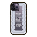 Protective Apple iPhone Back Cover - Quotes Designer Transparent Case for iPhone 14 Pro Max