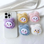 Fabric Fur Plush Purple 3D Gripper Phone Holder Bracket Mobile Case by CoverMeUp - Style 3