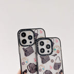 Protective Apple iPhone Back Cover - Luxury Branded Bags Design Transparent Case for iPhone 14 Pro - Style 4