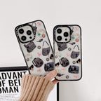 Protective Apple iPhone Back Cover - Luxury Branded Bags Design Transparent Case for iPhone 14 Pro - Style 3