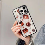 Protective Apple iPhone Back Cover - Luxury Branded Bags Design Transparent Case for iPhone 14 Pro - Style 2