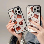 Protective Apple iPhone Back Cover - Luxury Branded Bags Design Transparent Case for iPhone 14 Pro Max - Style 3