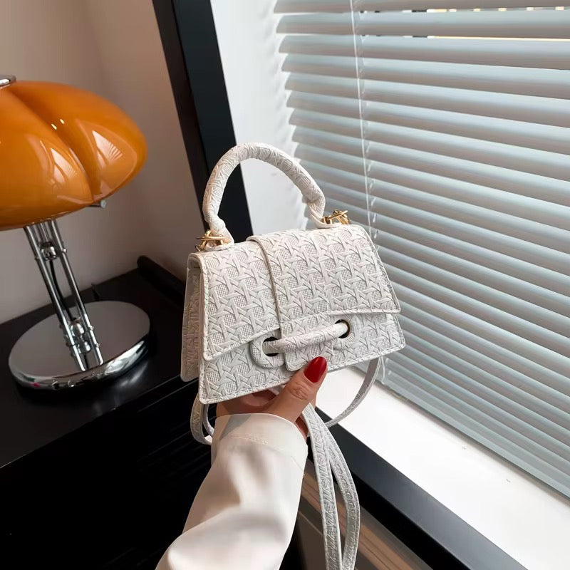 Azure Textured Mini Satchel Bag