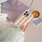 Protective Apple iPhone Back Cover - Cute Bubble Bow Pink Floral Summer iPhone Soft Silicone Case - Style 4