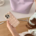 Protective Apple iPhone Back Cover - Cute Bubble Bow Pink Floral Summer iPhone Soft Silicone Case - Style 3