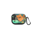 Zoro Anime AirPods Pro & Pro 2 Case – Smoke Transparent with Leather Grip & Carabiner Mobile Case by CoverMeUp