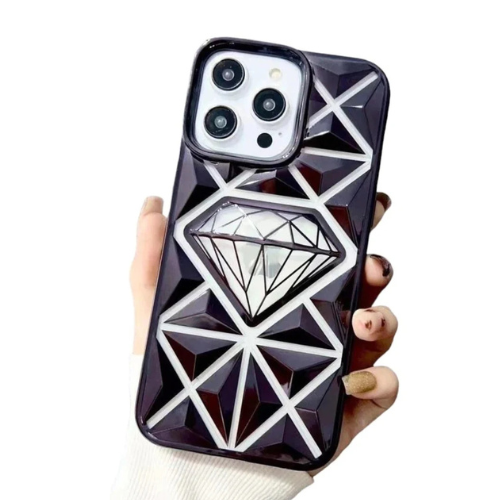 iPhone Electroplated 3D Diamond Pattern Case