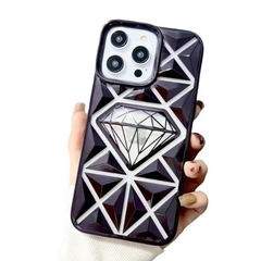 iPhone Electroplated 3D Diamond Pattern Case