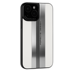 Protective Apple iPhone Back Cover - Luxury Plating Split Joint PU Leather Case for iPhone - Style 6