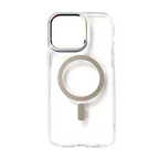 Protective Apple iPhone Back Cover - JMGOKIT Magsafe Transparent iPhone Protective Non Yellow Case with Camera Lens Protector - Style 2