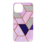 Protective Apple iPhone Back Cover - Geometric Marble Glossy Pattern Case for iPhone - Style 2