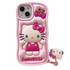 Cute Lucky Kitty-Inspired 3D Cartoon Shockproof Silicone Case – Soft Protective Cover Mobile Case by CoverMeUp