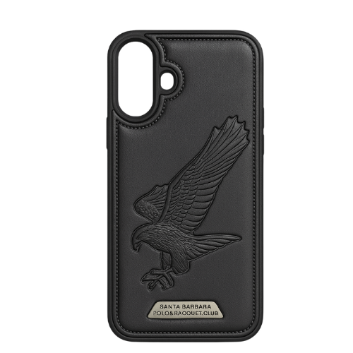 Pure Leather Eagle Case with Inside Cloth for iPhone 16 Plus
