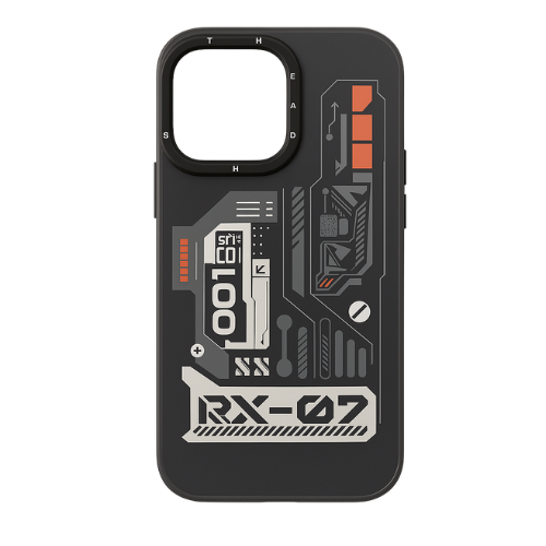 3D Matte Print Case for iPhone with detachable ring protection