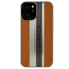 Protective Apple iPhone Back Cover - Luxury Plating Split Joint PU Leather Case for iPhone
