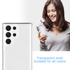Silicone Clear Transparent Case for Samsung Galaxy S22 Mobile Case by CoverMeUp