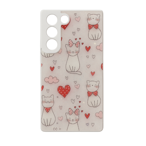 Glitter Printed Silicon Hard Case for Samsung Galaxy S22