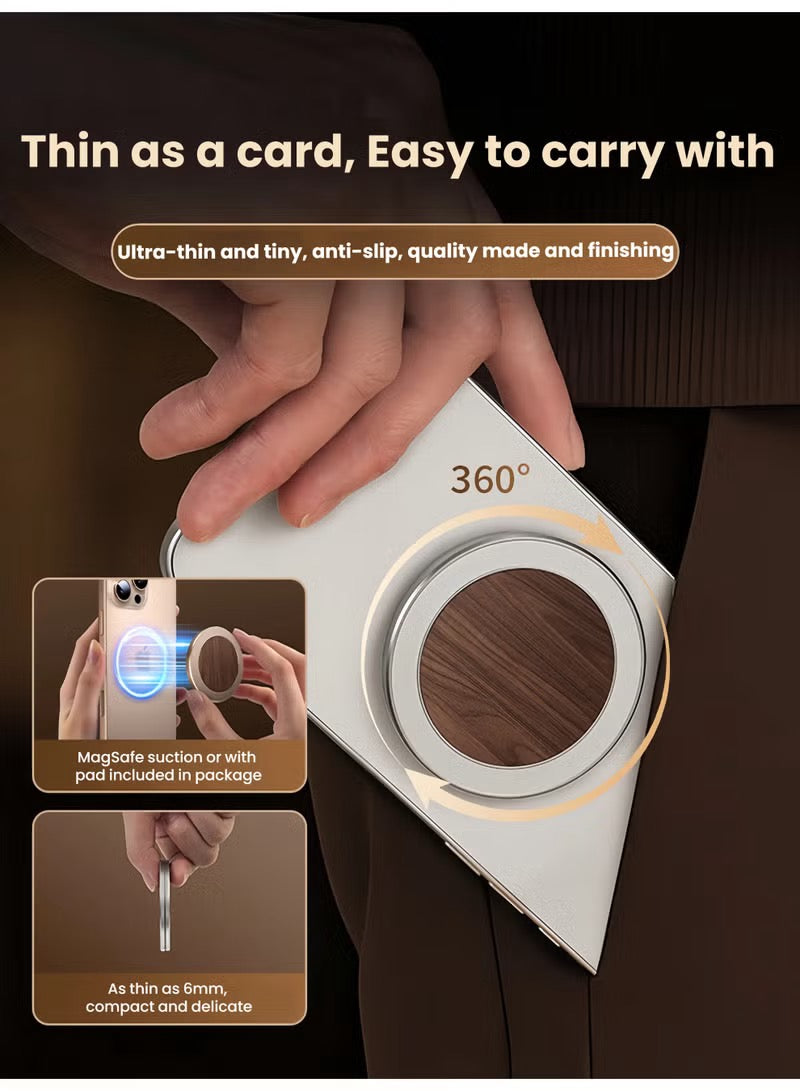 MagWood Dual-Side Magnetic Ring Stand Mobile Case by CoverMeUp - Style 10
