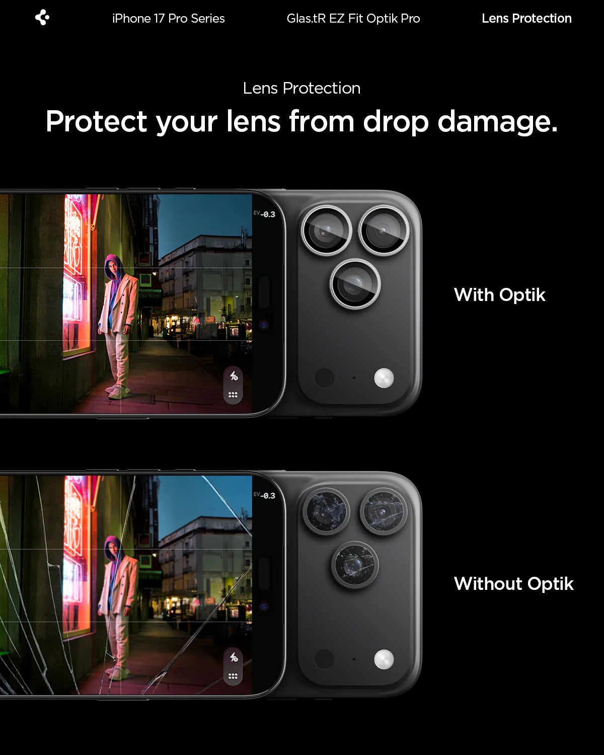 Optik Pro Lens Protector – iPhone 17 Series
