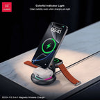 TriDock Foldable 3-in-1 Wireless Charging Station Mobile Case by CoverMeUp - Style 7