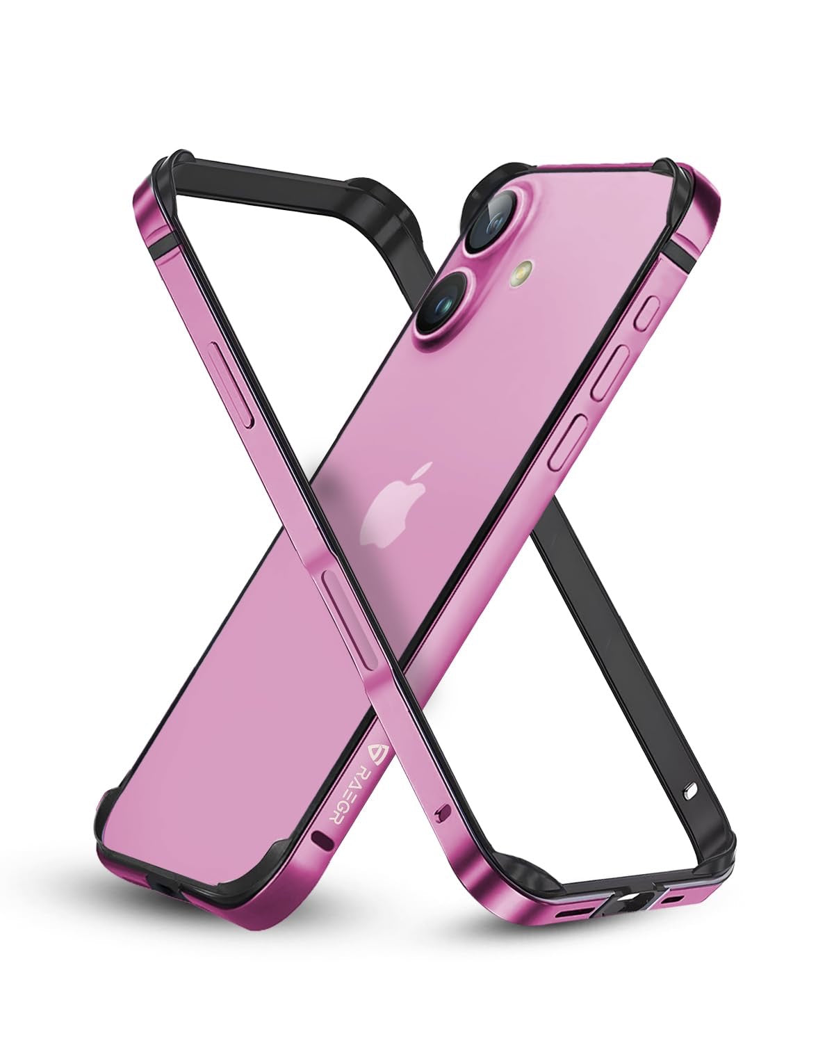 Protective Apple iPhone Back Cover - FortiCore Metal Bumper iPhone 16 Series Case - Style 4