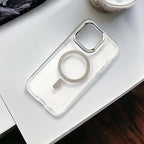 Protective Apple iPhone Back Cover - JMGOKIT Magsafe Transparent iPhone Protective Non Yellow Case with Camera Lens Protector