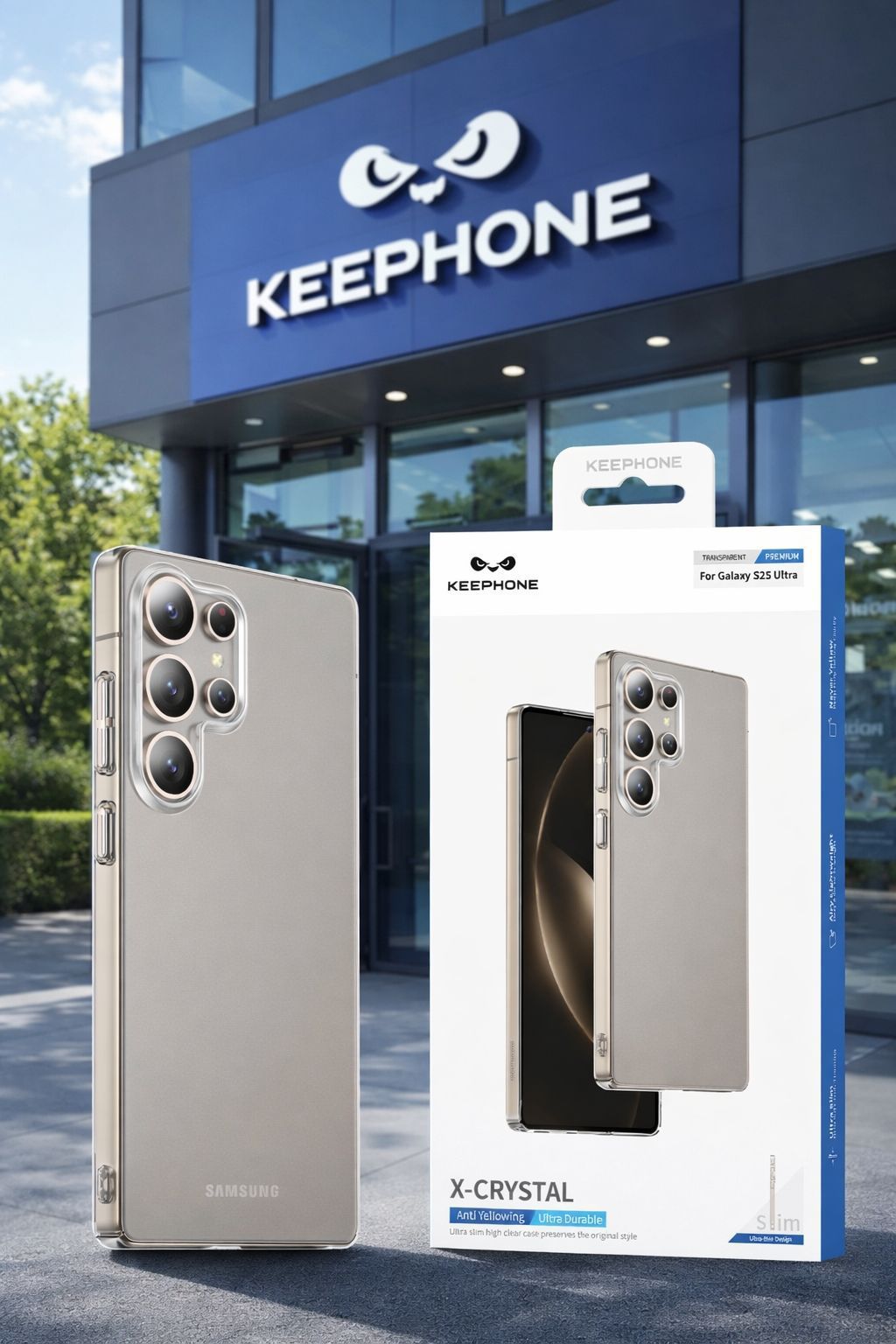 Keephone X Crystal Anti Yellow High Quality Clear Case