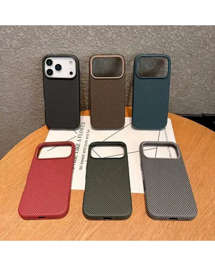 Kevlar Carbon Fiber Texture Slim Magsafe Case For iPhone 17 Series