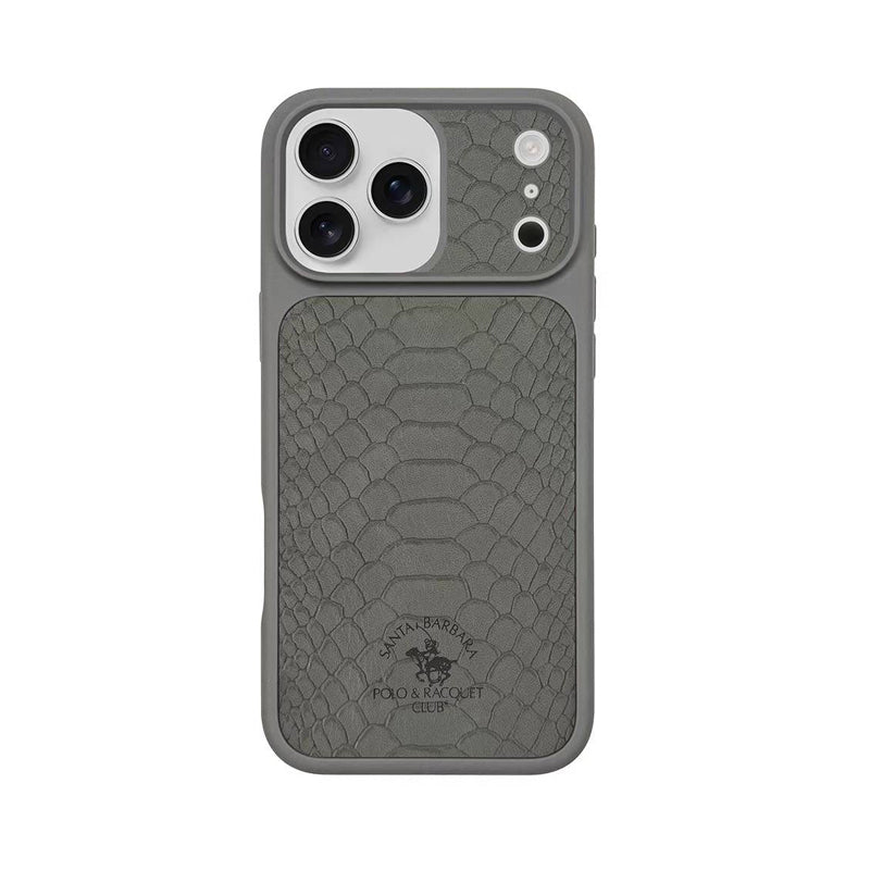 Protective Apple iPhone Back Cover - Santa Barbara Polo Raquet Club KNIGHT Series for iPhone 17 Pro (GREY)