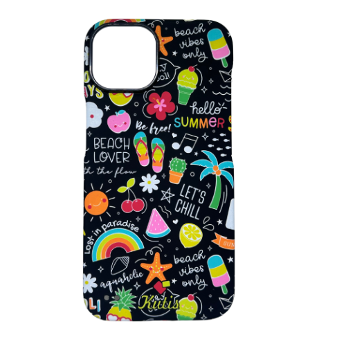 Kutis Summer Vibes Phone Case – Glossy Beach Theme iPhone Cover